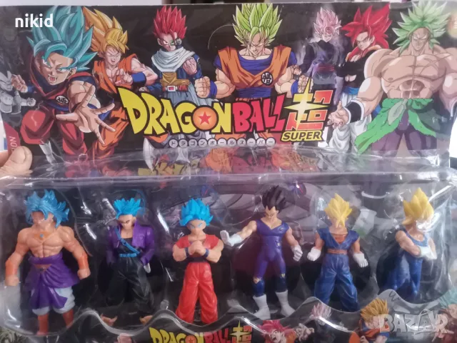 Dragonball Dragon Ball 6 бр пластмасови фигурки играчки за игра и украса торта фигурка, снимка 4 - Фигурки - 41897077