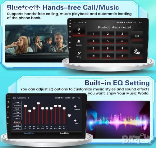 FULUKU мултимедия за Toyota Aygo/Peugeot 107/Citroen C1 2004-2014, 2+64GB, Android 13, екран 10.1 , снимка 2 - Аксесоари и консумативи - 52587410