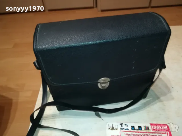 JAPAN-КОЖЕНА ЧАНТА ЗА БИНОКЪЛ 20Х17Х7СМ-MADE IN JAPAN ВНОС SWISS 1201251921, снимка 7 - Екипировка - 48654967