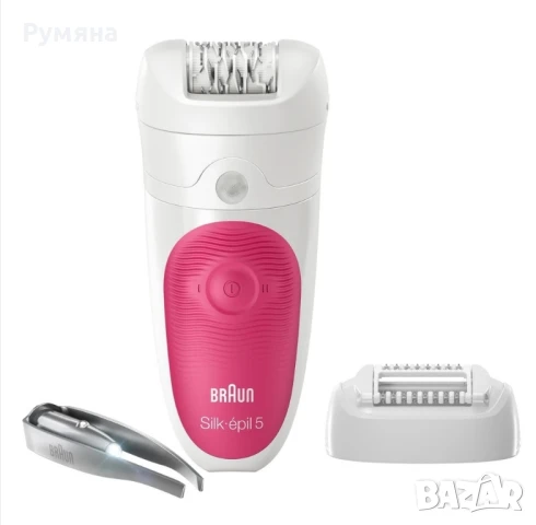 Braun Silk-épil 5 5-531 Wet & Dry епилатор за сухо и мокро обезкосмяване , снимка 3 - Епилатори - 51367562