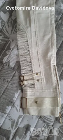 Бели панталони Elisabetta Franchini , снимка 3 - Панталони - 48738070