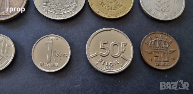Белгия. Белгийски франк. 20, 10, 5, 1... 10 бройки., снимка 5 - Нумизматика и бонистика - 36837025