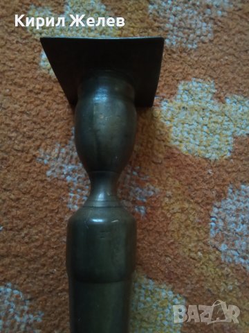 Стар бронзов свещник 42529, снимка 3 - Колекции - 43785647
