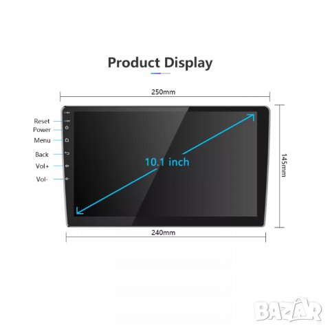 Мултимедия, 9", 10.1", плеър с Андроид, двоен дин, навигация за кола, за автомобил, Android радио, снимка 12 - Аксесоари и консумативи - 37047237