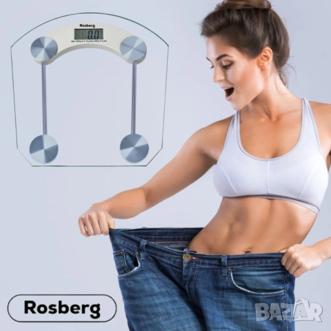 Кантар за тегло дигитален Rosberg, батерия, LCDекран, 180кг, 2 ГОДИНИ ГАРАНЦИЯ, снимка 7 - Друга електроника - 51948121