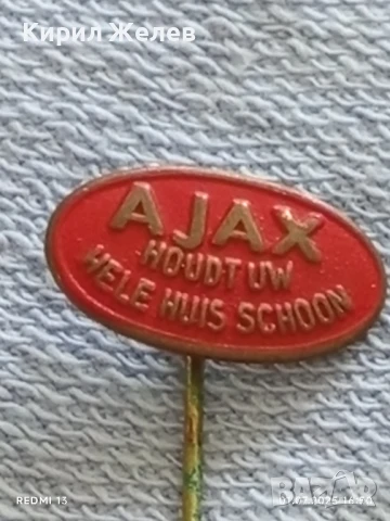 Пет значки стари редки AJAX, ITALIANO, CASTELLA за КОЛЕКЦИЯ 13709, снимка 2 - Колекции - 50863265