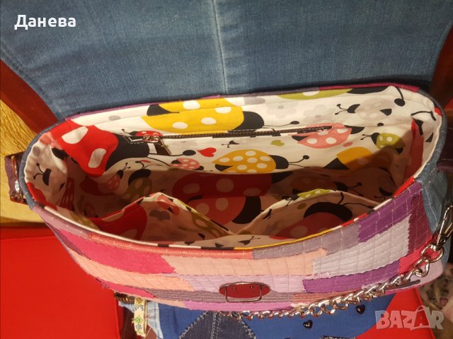Чанта от дънков плат , снимка 4 - Чанти - 39744228