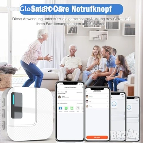 WiFi SOS бутон за възрастни с приемник, снимка 8 - Друга електроника - 53442078