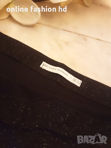 Елегантна дамска рокля Zara с финно ламе, снимка 2 - Рокли - 27356590