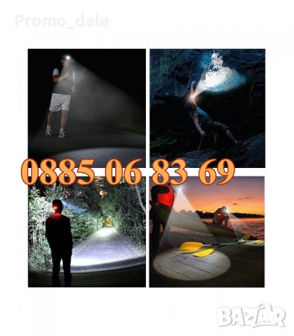 LED челник за глава, водоустойчив фенер-челник CREE XML T6 / Zoom, снимка 6 - Екипировка - 39716385