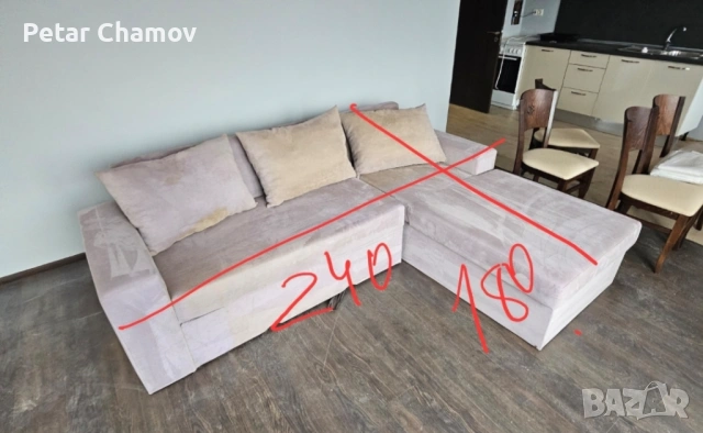 Ъглов диван 240/180 см