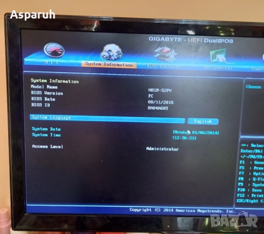 Оборудвано дъно Gigabyte GA-H81M-S2PV с i3 4170 и 8gb RAM, снимка 2 - Дънни платки - 52012349