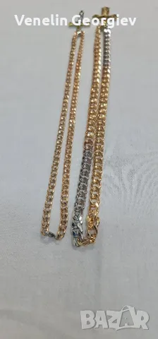Стоманен синджир с кръс в цвят злато 2бр, 56см. / 60см., снимка 7 - Колиета, медальони, синджири - 48984381