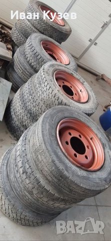 Безкамерни гуми с джанти за ремарке РСД 4, снимка 5 - Селскостопанска техника - 36870362