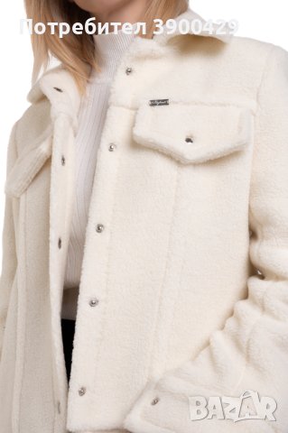 Дамско Късо Яке London - Екрю, снимка 4 - Якета - 43069157