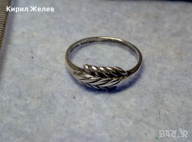 ЖИТНИ КЛАСОВЕ СТАР СРЕБЪРЕН ПРЪСТЕН СРЕБРО ВИСОКА ПРОБА АРТ ИЗРАБОТКА с ЩЕМПЕЛ на МАЙСТОРА 47512, снимка 11 - Антикварни и старинни предмети - 49601280