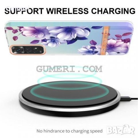 Xiaomi Poco M4 Pro  Прозрачен Гръб С Цветя, снимка 3 - Калъфи, кейсове - 36998972