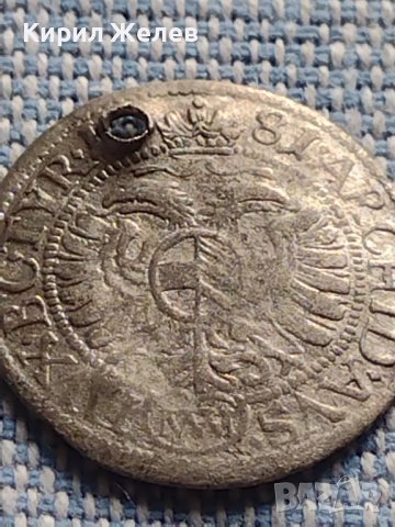 Сребърна монета 1 кройцер 1681г. Леополд първи Виена Свещена Римска Империя 13770, снимка 7 - Нумизматика и бонистика - 42930794