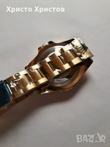 Мъжки луксозен часовник Rolex Oyster  Perpetual Submariner  Gold and blue , снимка 4 - Мъжки - 32283556
