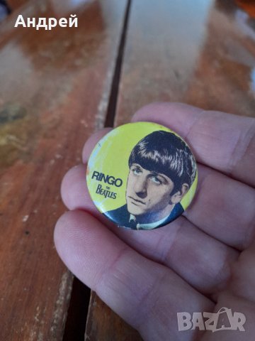 Стара значка Ringo Star, снимка 2 - Колекции - 43853787