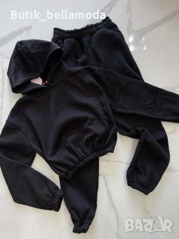 Черен ватиран сет , снимка 2 - Спортни екипи - 52008748