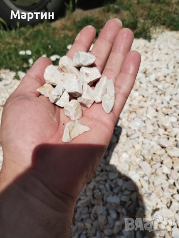 Чакъл от бял камък за украса и декорация, снимка 5 - Други - 50560163