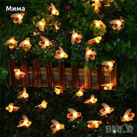 Соларни лампички пчелички, снимка 2 - Градински мебели, декорация  - 32879766