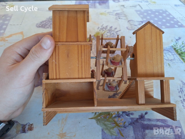 ✅ДЪРВЕНА МУЗИКАЛНА КЪЩИЧКА❗, снимка 3 - Антикварни и старинни предмети - 53253713