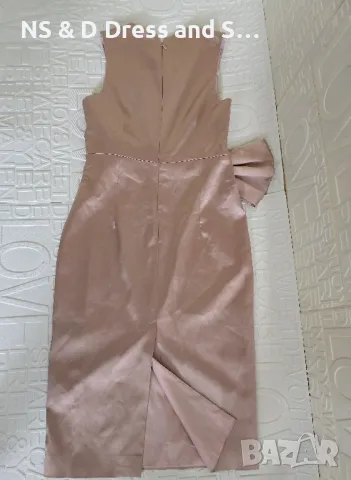 Сатенена рокля, снимка 4 - Рокли - 50226109