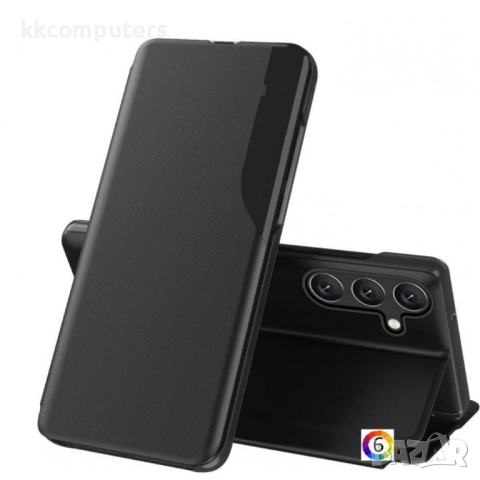 Samsung Galaxy S25 FE View Window Кожен Калъф и Протектор