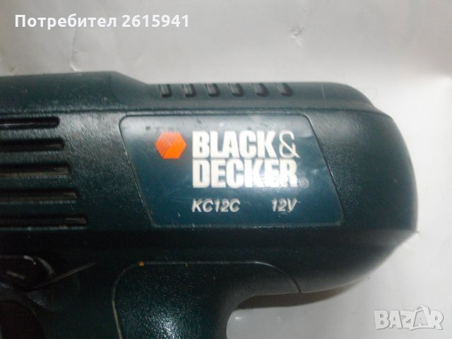 Боди Black Decker KC12C-Боди-Тяло За Винтоверт-Английско-12 Волта-Отлично, снимка 9 - Винтоверти - 28315391