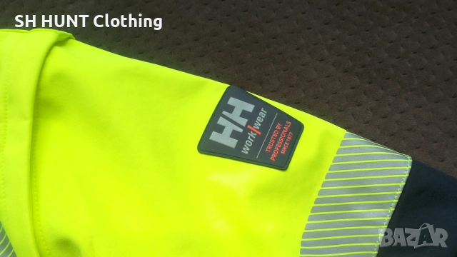 Helly Hansen 74272 ICU Hi Vis Class 3 Softshell Stretch Jacket / Vest размер XL еластично яке W4-336, снимка 8 - Якета - 52037486