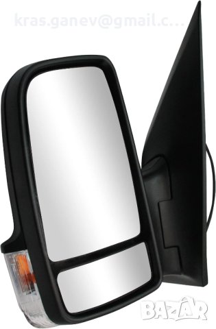 Огледало Convitex комплект ляво за Mercedes Spinter 906 2006 Ръчно регулиране с мигач