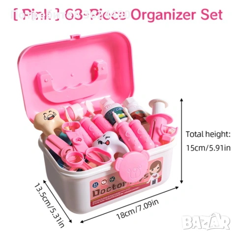 Детски Лекарски Комплект в Куфар 4801, снимка 4 - Други - 53359693