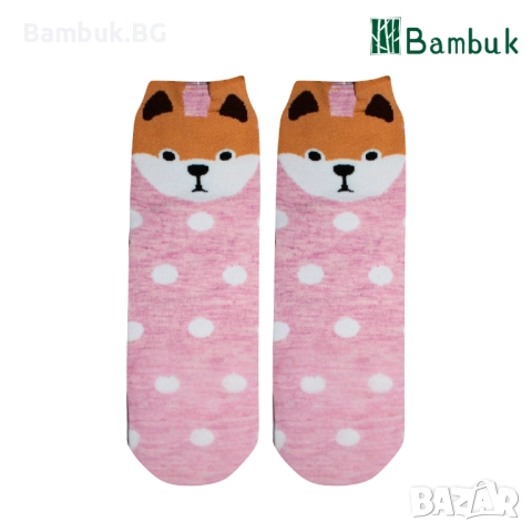 Дамски чорапи за весело настроение “Сладки кученца”, снимка 4 - Други - 52577770