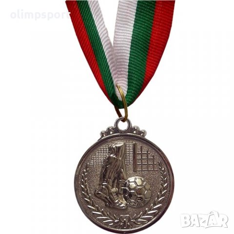 Медал 4 см футбол с трикольорна лента. На гърба на медала може да се гравира текст или лого. , снимка 2 - Колекции - 37068253