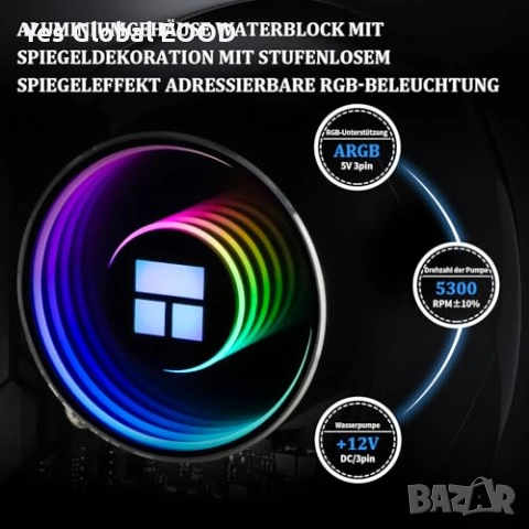 Thermalright Frozen Notte 360 Black ARGB AIO охлаждане, снимка 4 - Други - 53111028