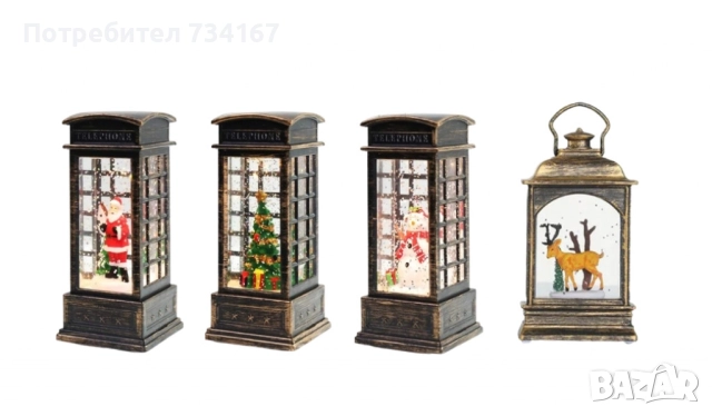 Коледна ретро декорация за празнична атмосфера, снимка 2 - Декорация за дома - 51881850