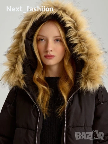 Капитонирано яке с качулка, снимка 5 - Якета - 53131586