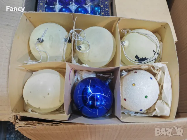 Стари стъклени коледни играчки, снимка 13 - Антикварни и старинни предмети - 48264138