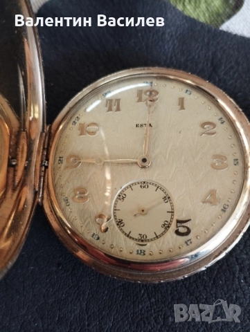 Джобен позлатен часовник с монограми Фердинанд , снимка 5 - Антикварни и старинни предмети - 52024293