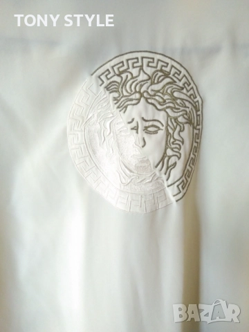 VERSACE Оригинал Нова Мъжка Риза с Яка L, снимка 13 - Ризи - 51667786