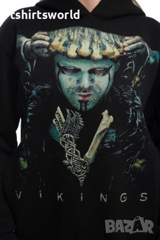 Нов дамски суичър с дигитален печат на сериала ВИКИНГИ, снимка 2 - Суичъри - 37007459