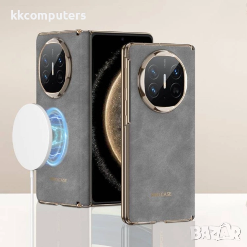 Huawei Mate X6 Ultra thin Hinge Leather /Magsafe Калъф и Протектор, снимка 6 - Калъфи, кейсове - 51955353