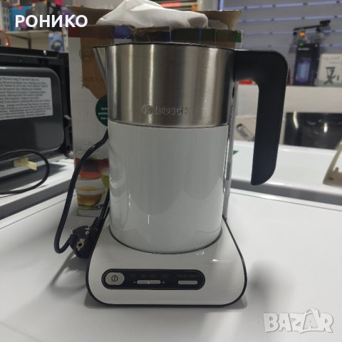 Електрическа канa BOSCH TWK8611P 2400 W, 1.5 l, бялa, снимка 4 - Кани - 43747576