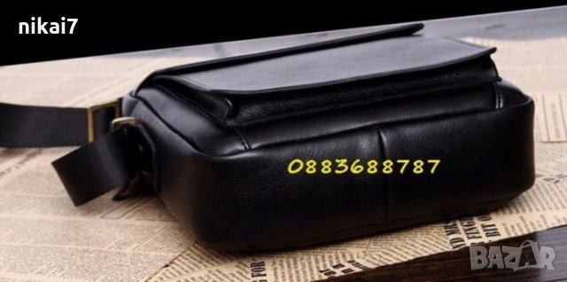 Polo ново мъжка чанта с магнитно закопчаване черна промоция цена, снимка 7 - Чанти - 27203122
