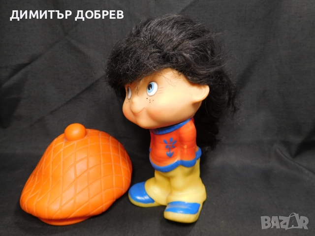 СТАРА РЕТРО СОЦ ГУМЕНА ИГРАЧКА КУКЛА ПРИЯТЕЛКАТА НА ХУЛИГАНА ЧОЧКО, снимка 5 - Колекции - 52061595