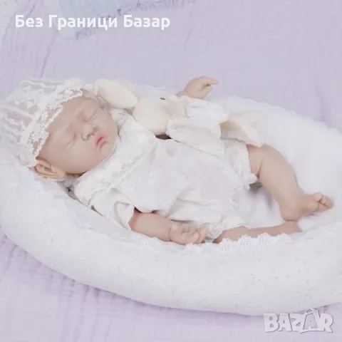 Нова "реборн" Реалистична силиконова бебешка кукла с пълно тяло и DIY очи, снимка 5 - Кукли - 48165510