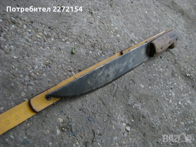 Рядък кован ловен нож, снимка 5 - Антикварни и старинни предмети - 32973243