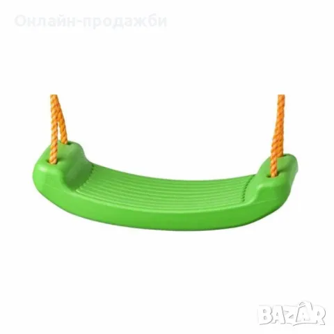 Пластмасова детска люлка без облегалка, стабилна и лека, включени въжета